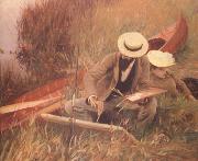 Paul Helleu Sketching with his Wife (nn03) John Singer Sargent